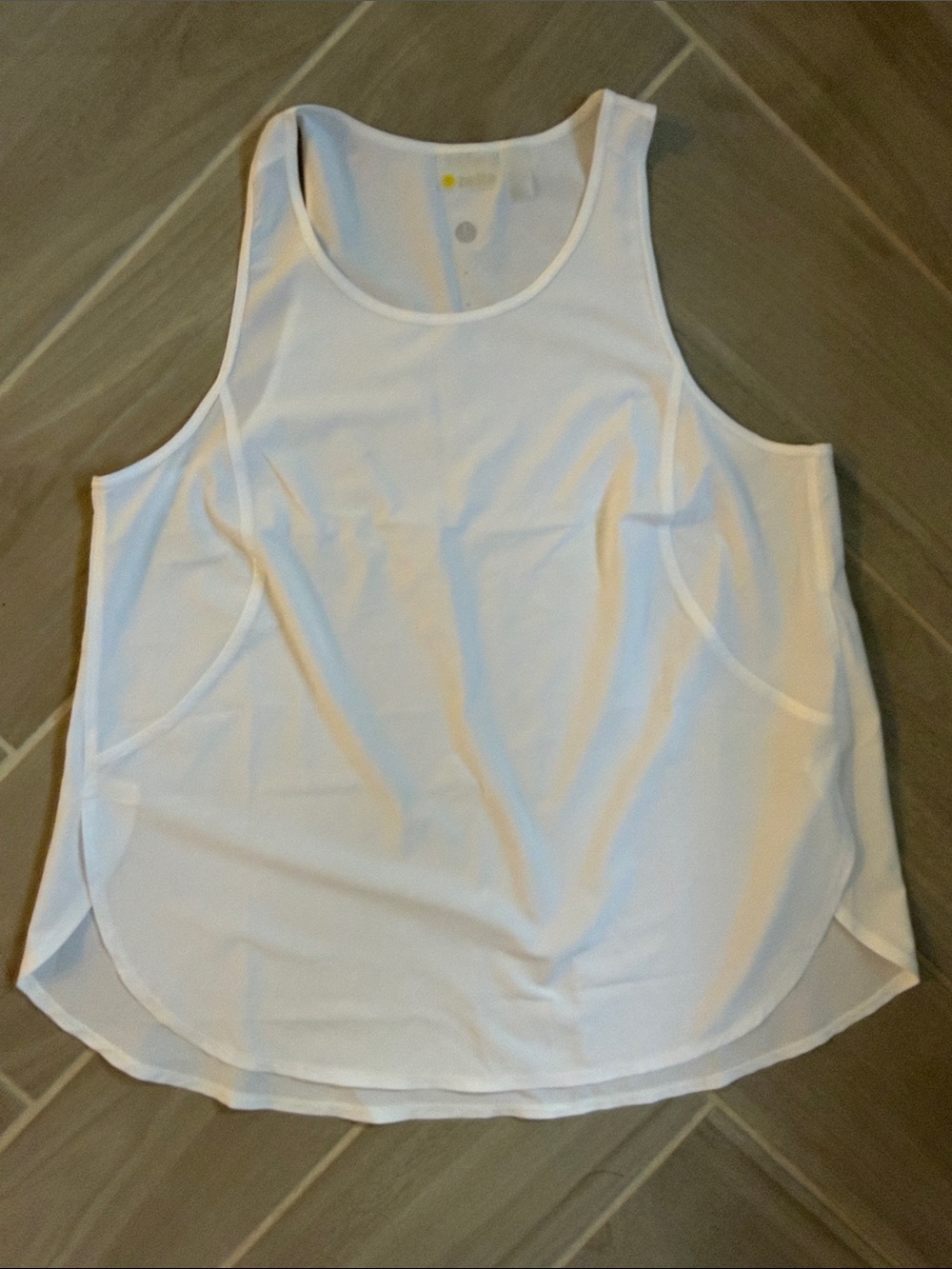Zella Run In Reflective Woven Tank Small
